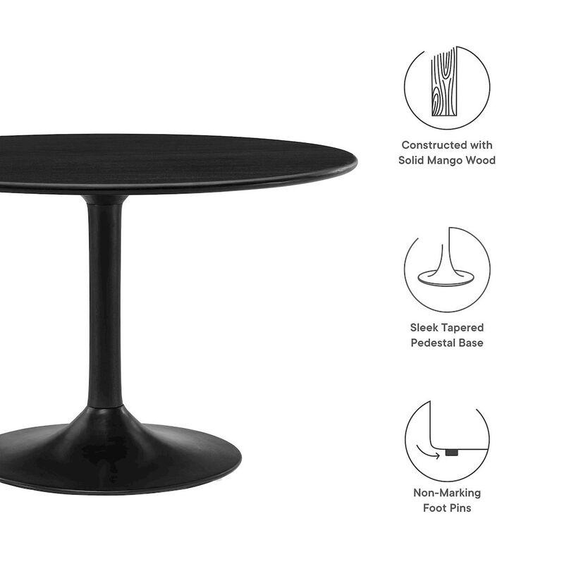 Lippa 48" Round Solid Wood Dining Table image number 2