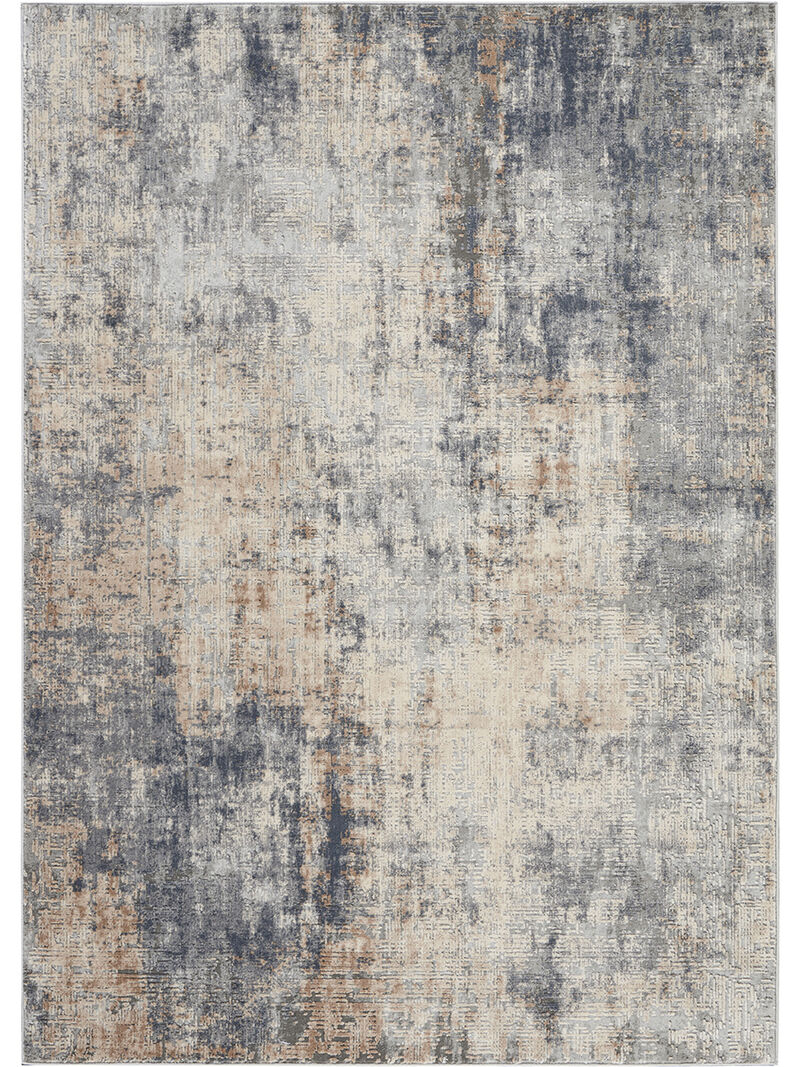 Rustic Textures RUS01 Gray/Beige 5'3" x 7'3" Rug image number 0