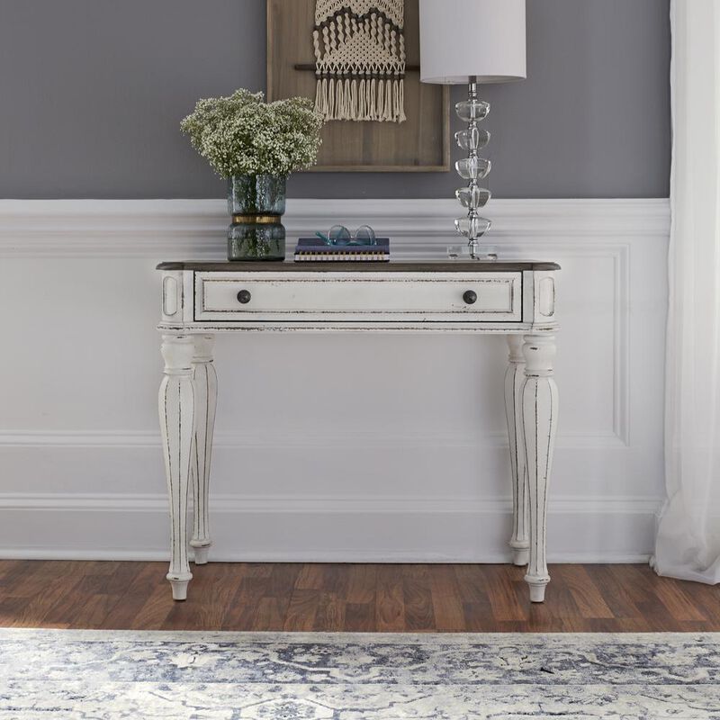 Liberty Furniture Magnolia Manor Accent Vanity Desk/Night Stand in Antique White image number 7