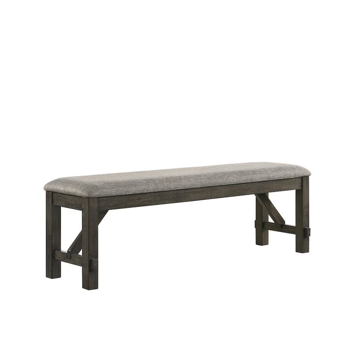 New Classic Furniture Gulliver Wood Bench, Rustic Brown