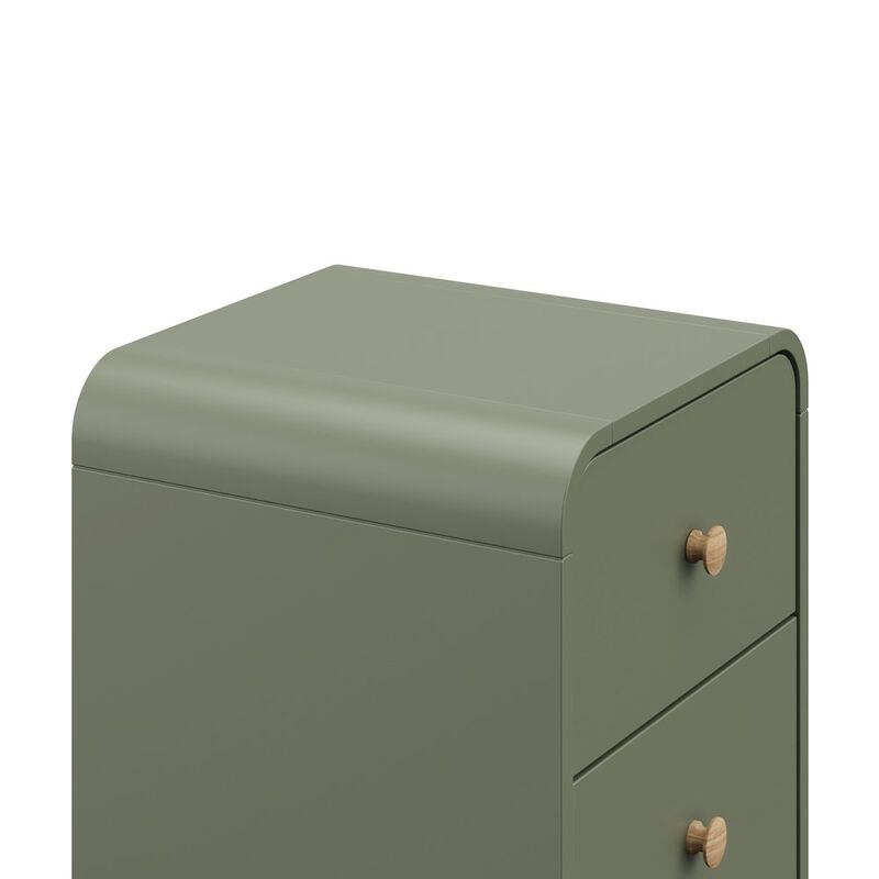 Storkcraft Next Santos 2-Drawer Nightstand (Olive with Natural)