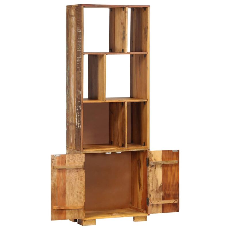 vidaXL Bookshelf 23.6"x13.8"x70.9" Solid Reclaimed Wood