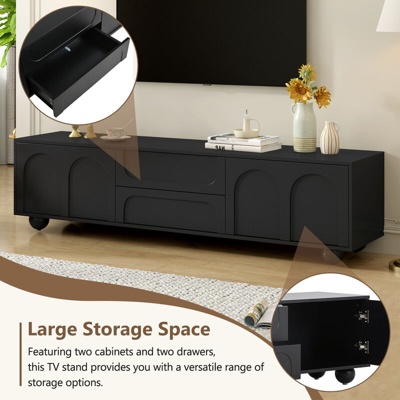 Merax Entertainment Center TV Stand for Living Room