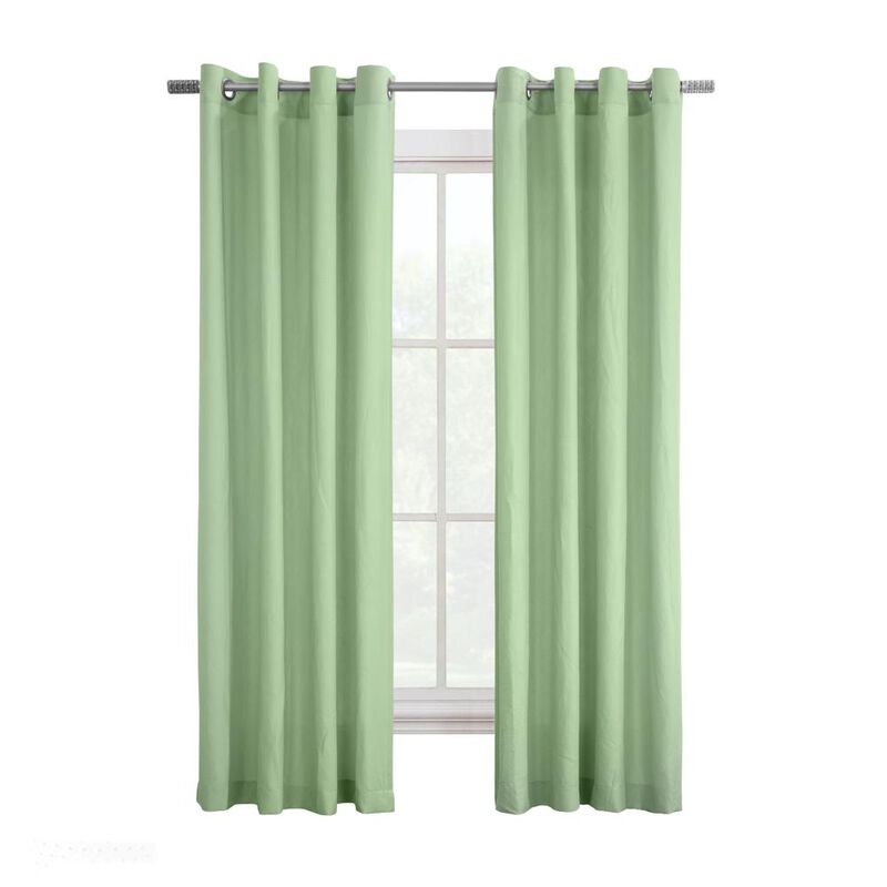 Habitat Harmony Light Filtering Soft and Relaxed Feel in Room Provide Privacy Grommet Curtain Panel Celadon image number 2