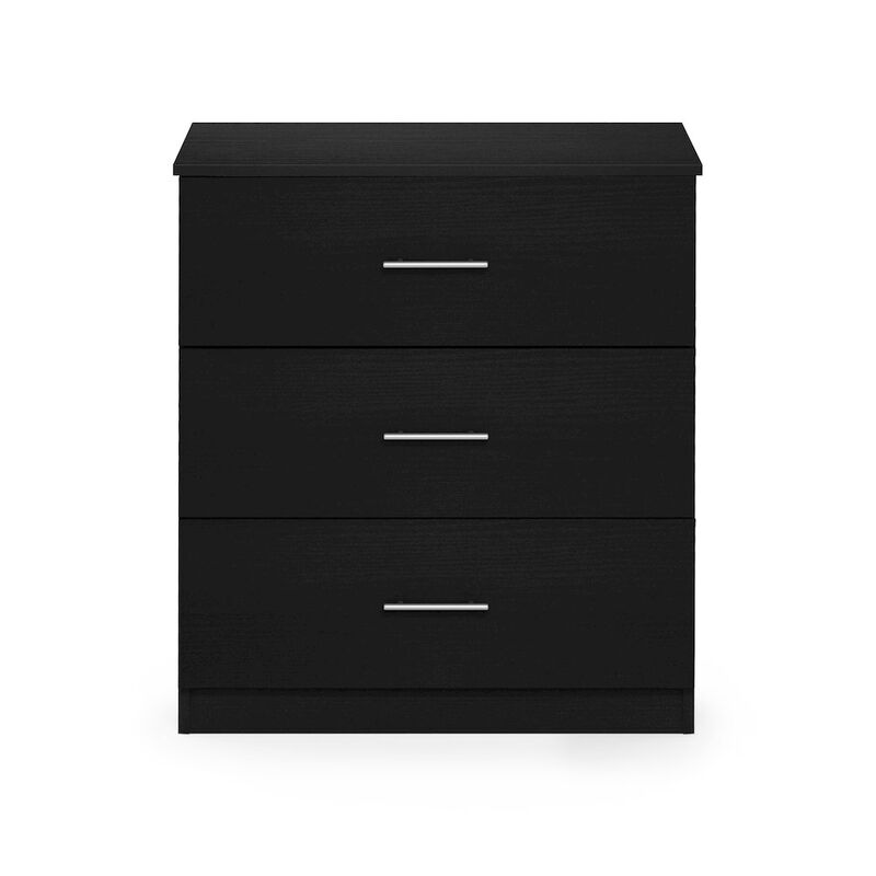 Simple Design 3-Drawer Chest Drawer, Dresser with Handle, Americano