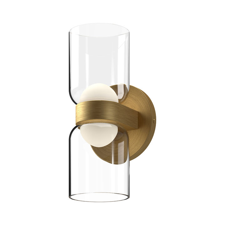 Cedar 11-in Damp-Rated Dimmable LED Wall Sconce