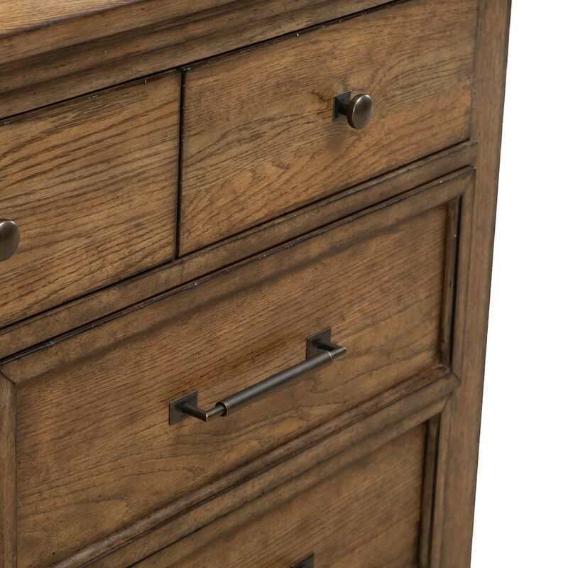 Liberty Furniture Carolina Park 7 Drawer Bedroom Dresser Transitional - Amber Brown image number 8