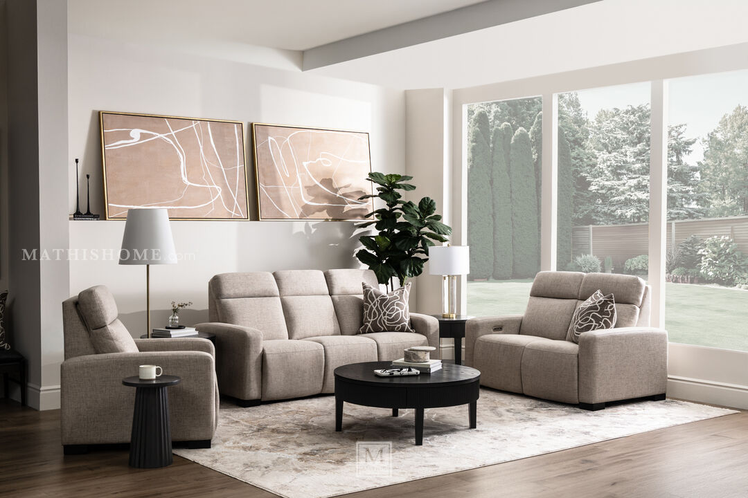 Acadia Power Reclining Sofa with Headrest