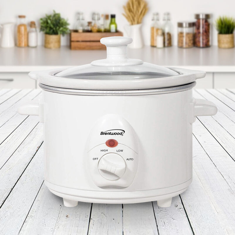 Brentwood 1.5 QT Slow Cooker in White image number 1