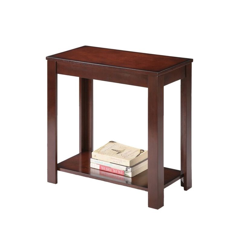 Modern End Table with Storage Shelf, Perfect for Living Room or Bedroom