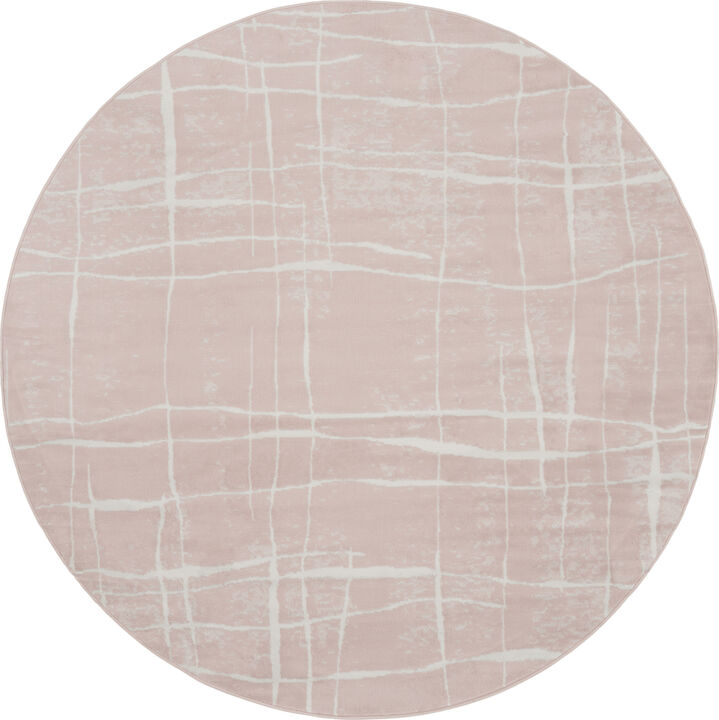 HomeRoots Abstract Round Rug