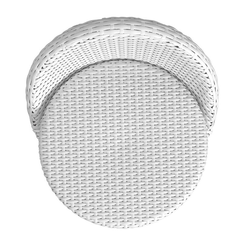 Butler Specialty 24 in. Seat Height Outdoor Rattan and Metal Low Back Counter Stool