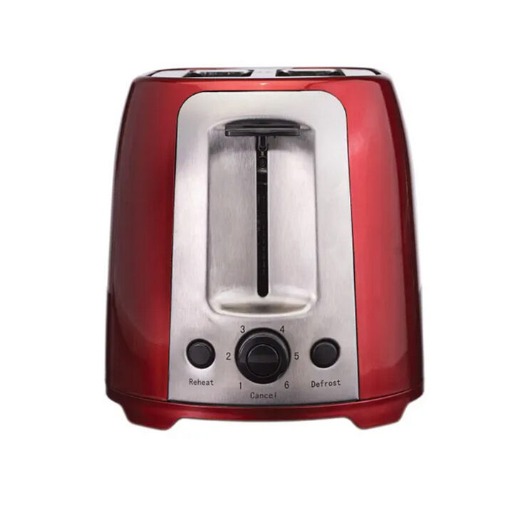 Brentwood 2 Slice Cool Touch Toaster in Red and Stainless Steel