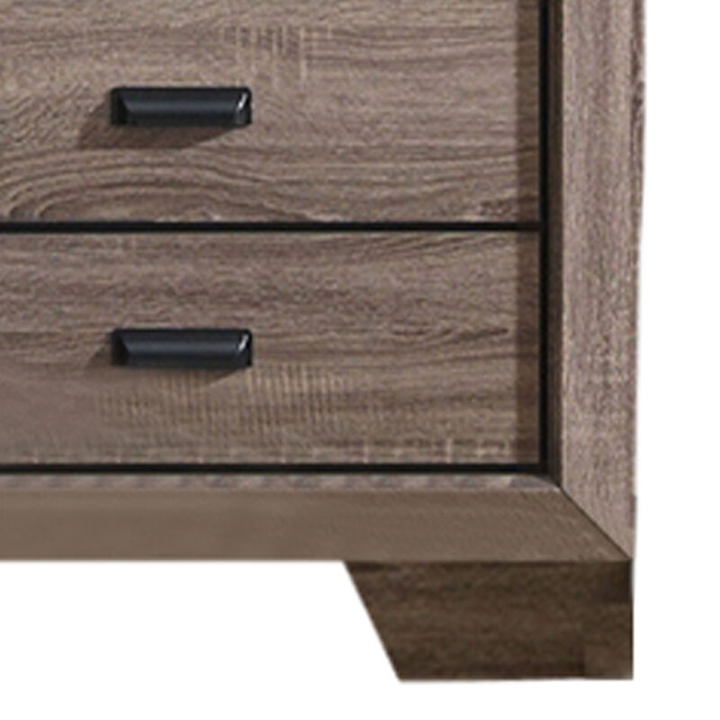 Kings Brand Furniture Kerry Wood 5-Drawer Chest, Brown image number 3