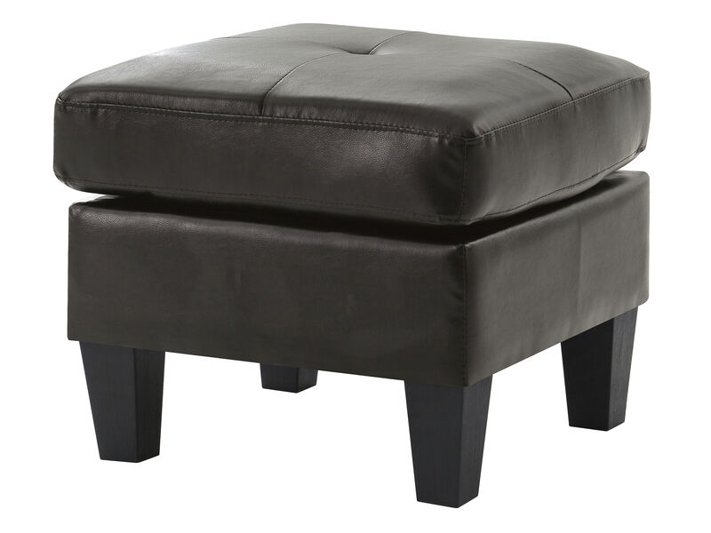 Newbury Faux Leather Upholstered Ottoman image number 0