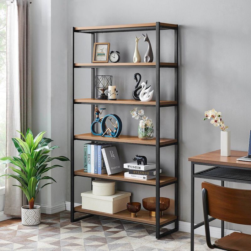 New Pacific Direct Anderson 6 Tier Bookcase