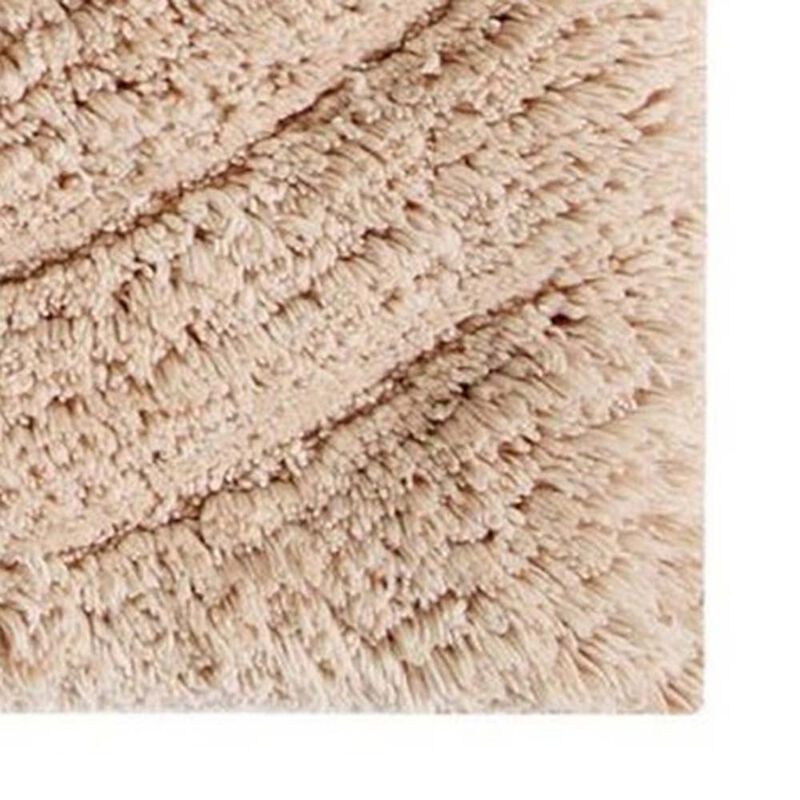 Knightsbridge Echo 220 GSF Non Skid Back Bath Rug 24 x 40 - Natural
