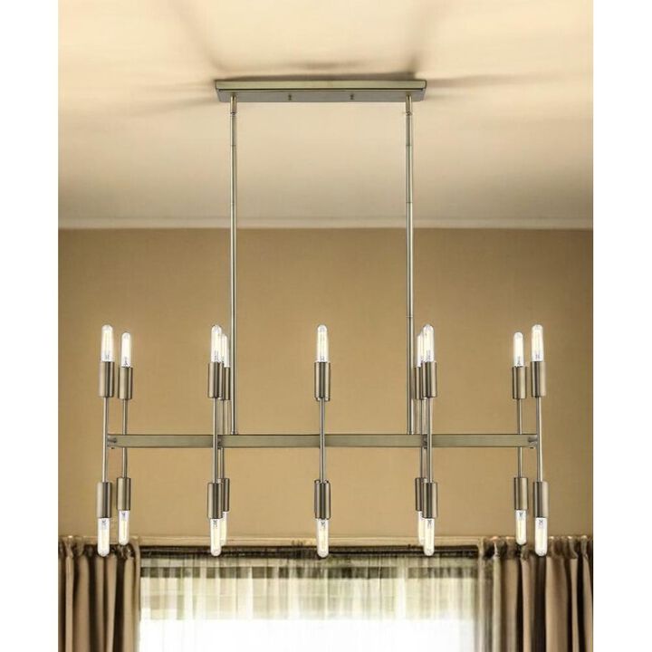 Hivvago Perret 20-Light Aged Brass Island Pendant