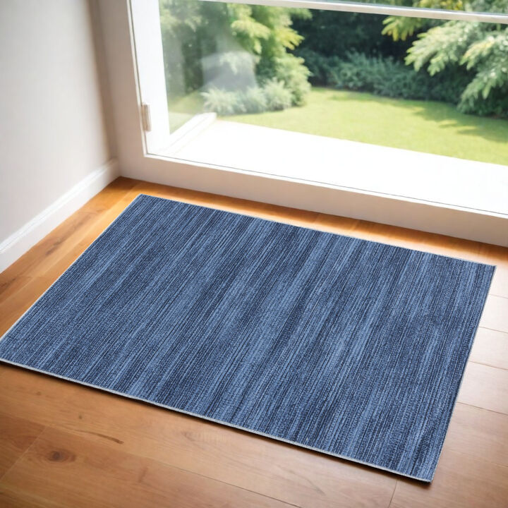 HomeRoots Abstract Power Loom Washable Non Skid Area Rug