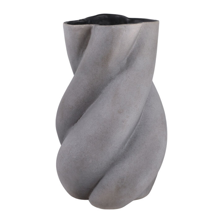 Distressed Twisted Ecomix Vase