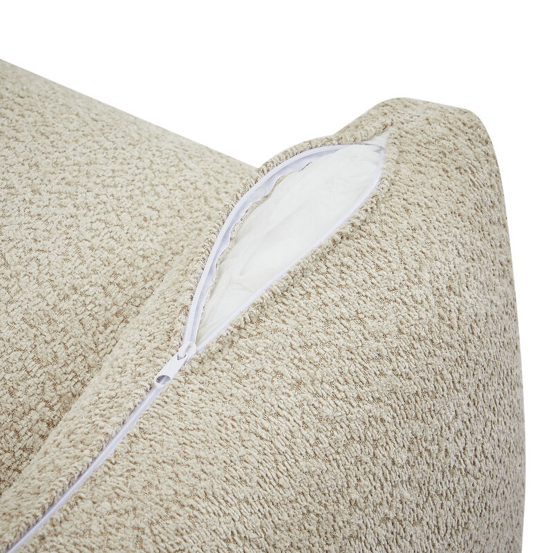 Snoxdo U Shaped Boucle Sectional Sofa image number 6