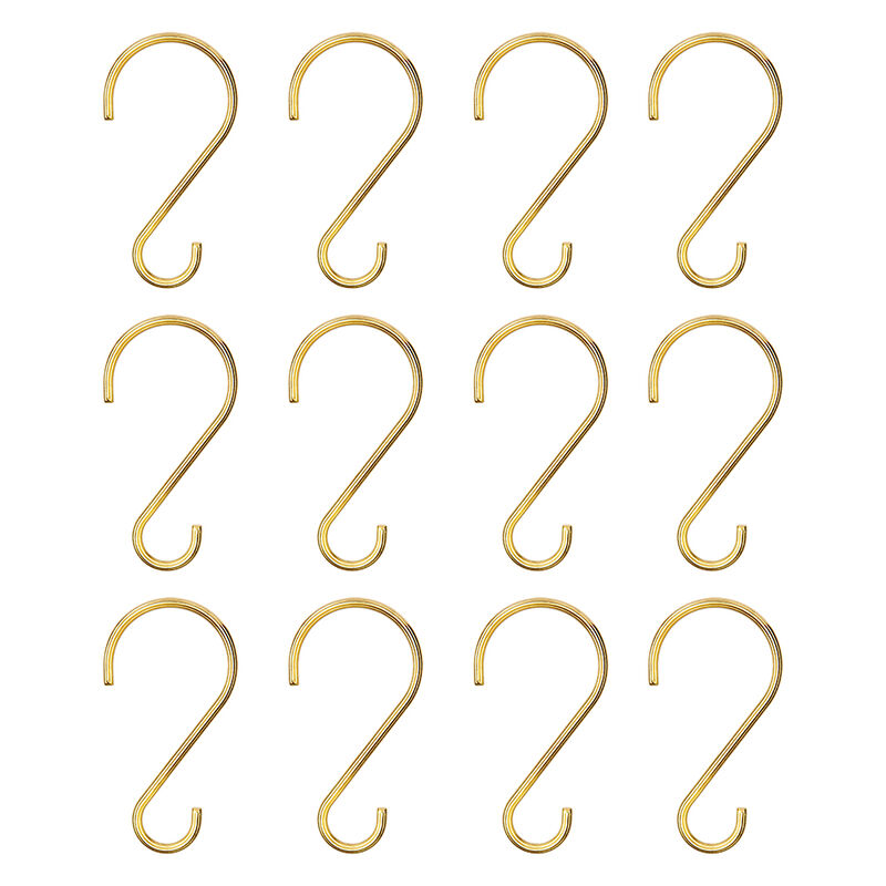Zinc Shower Curtain Hooks, Set of 12 image number 4