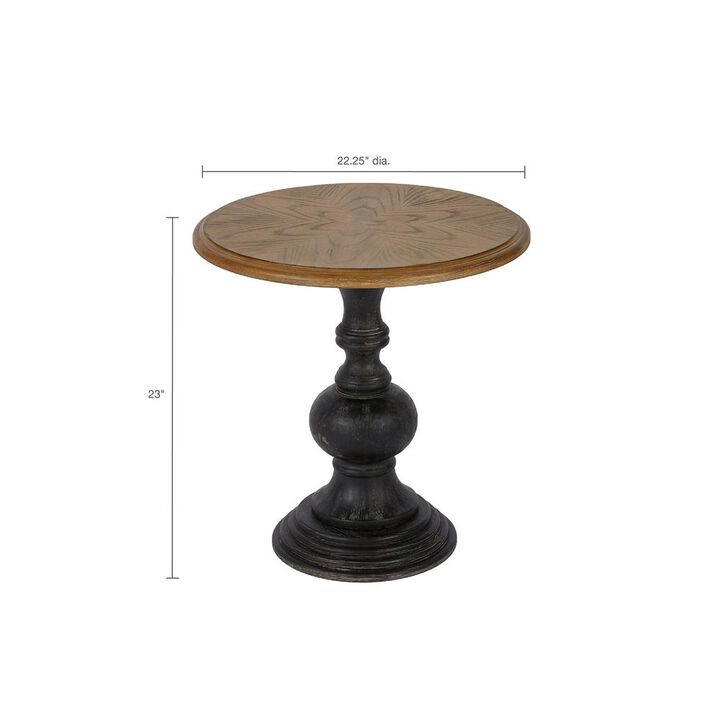 Belen Kox Lexi Hand-Carved Reclaimed Wood Accent Table, Belen Kox
