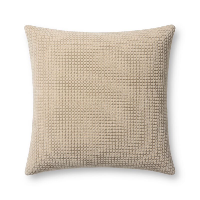 PLL0130 Ivory 22''x22'' Cover w/Down Pillow image number 0