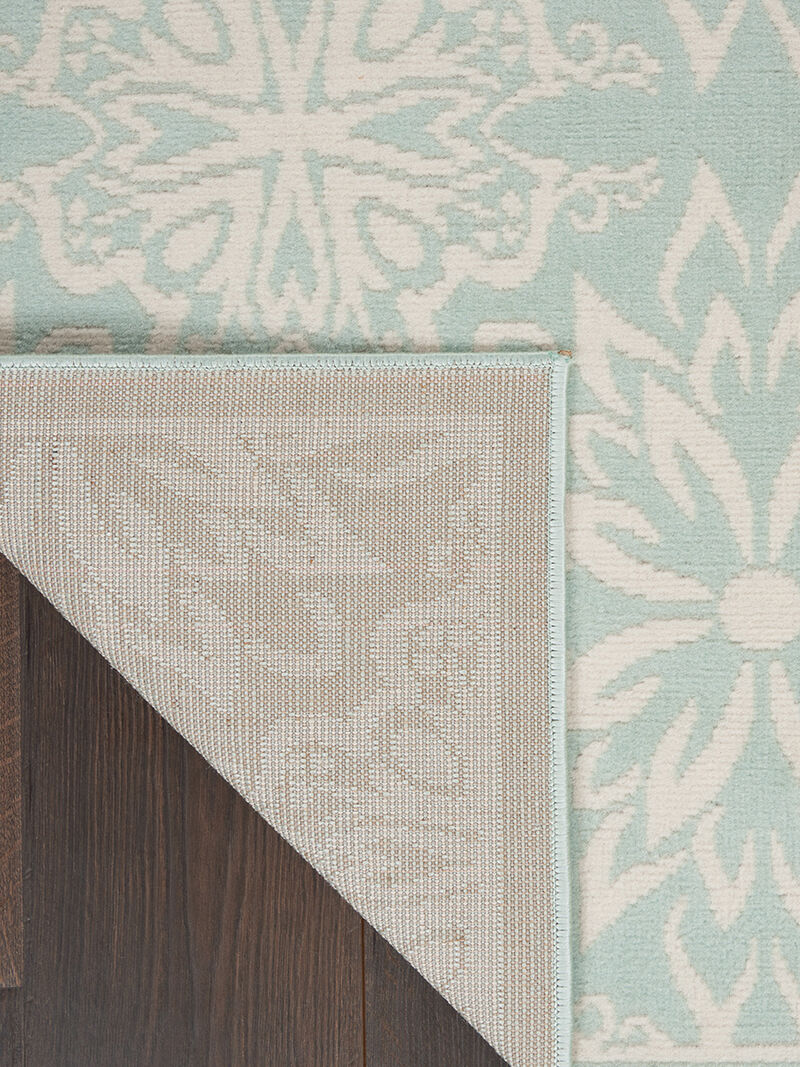 Jubilant JUB06 Ivory/Green 5'3" x 7'3" Rug