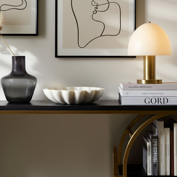 Veined Shell-Shaped Bowl