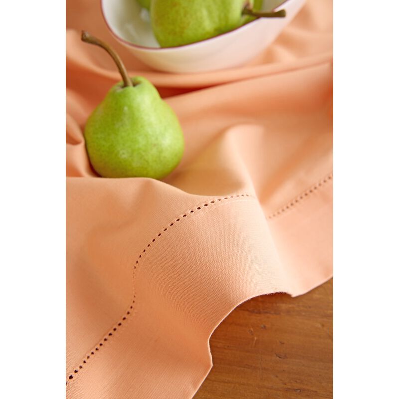 Solino Home Cotton Linen Hemstitch Table Runner &ndash; Handcrafted, Machine Washable, Perfect for Holiday and Everyday Dining