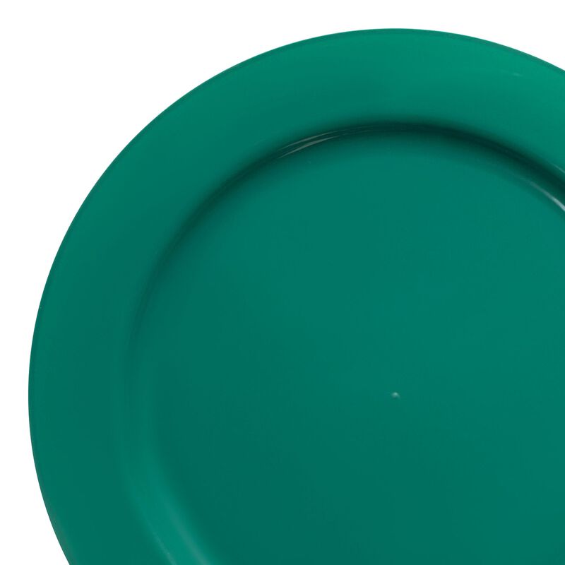 7.5" Solid Green Holiday Round Plastic Salad Plates (240 Plates) image number 8