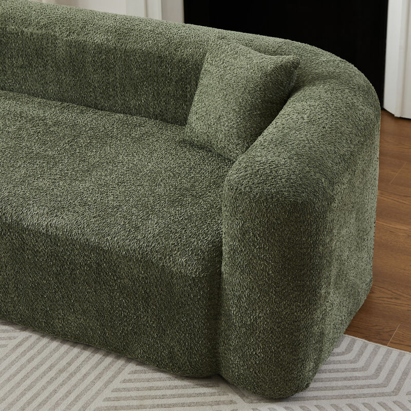 Rorvko Curved Chenille Sectional Sofa image number 8