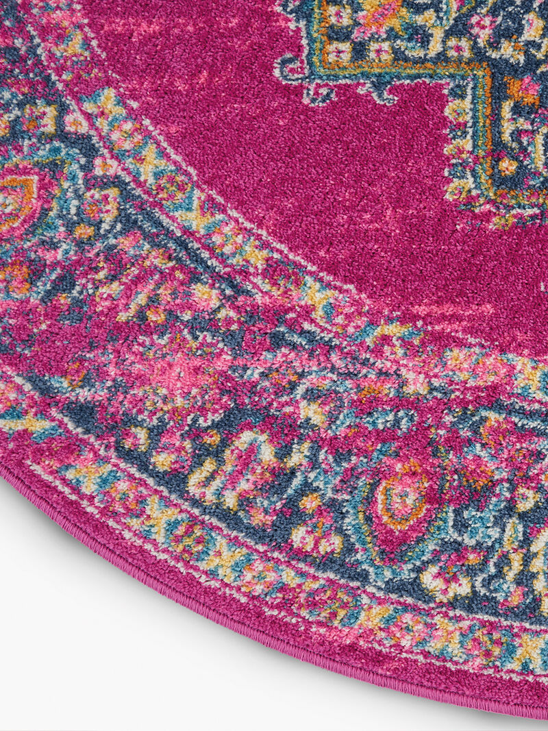 Passion PSN03 Fuchsia 5'3" x 7'3" Rug image number 4