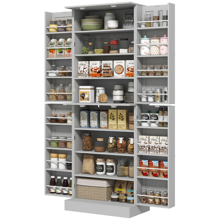 Hivvago 4-Door Kitchen Storage Cabinet with Shelves