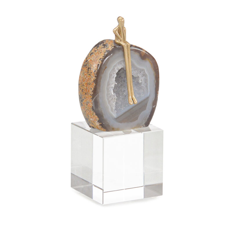 Agate Philosopher Large Sculpture