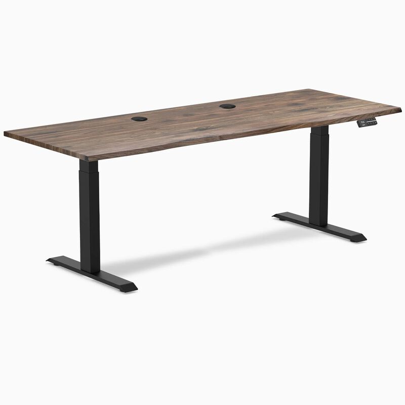 Desky Dual Laminate Sit Stand Desk image number 0
