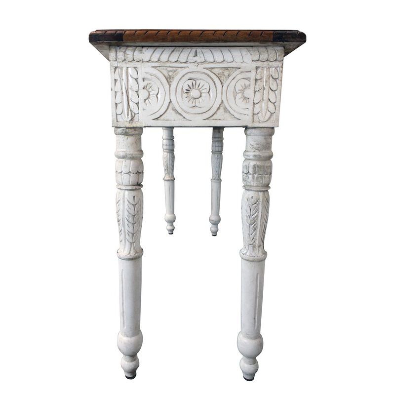 Alex Hamilton Bay Hand-Carved Console Table