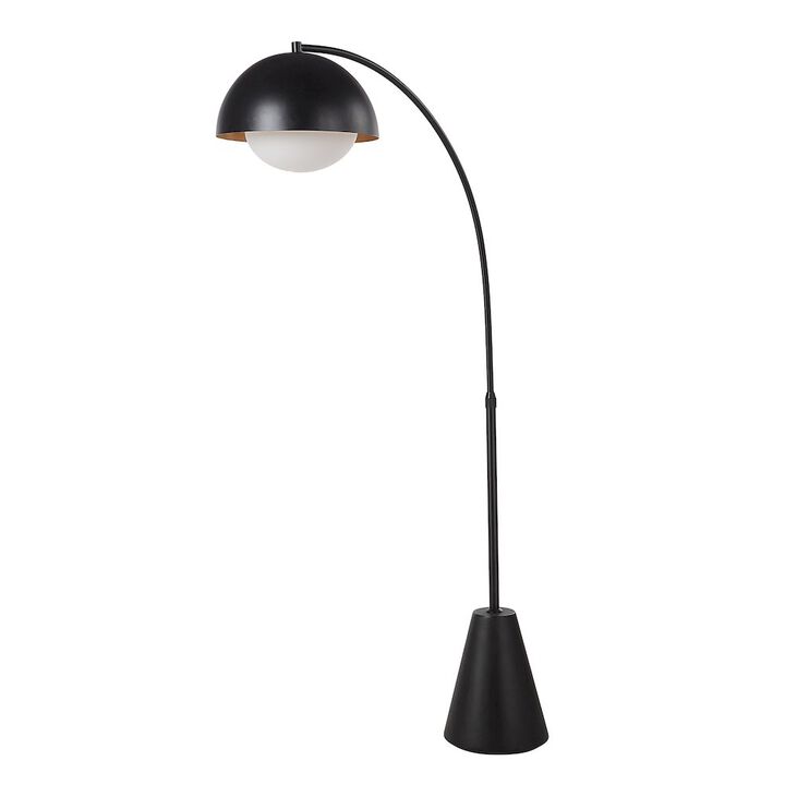 Renwil Cooke 65 - 75 Tall Matte Black Floor Lamp With Shade