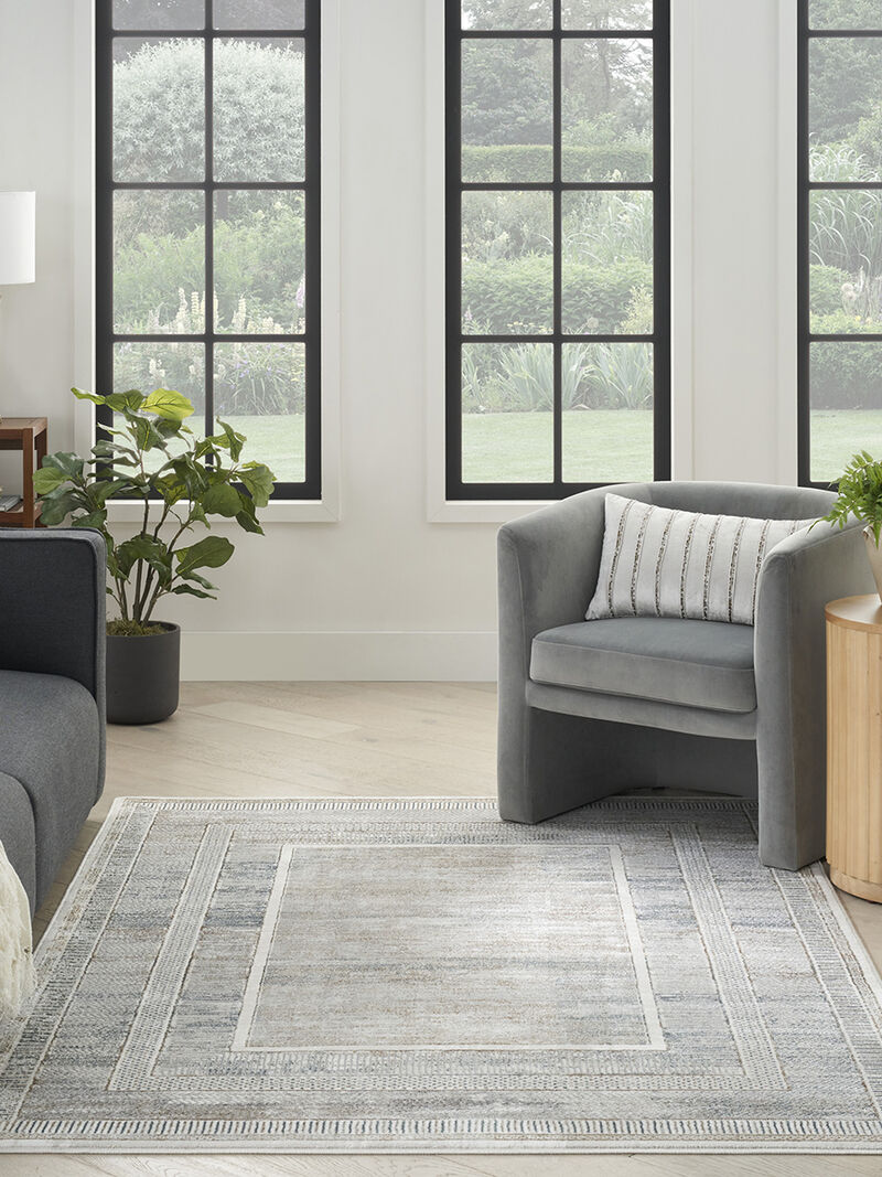 Glitz GLZ07 Ivory/Multicolor 7'10" x 9'10" Rug