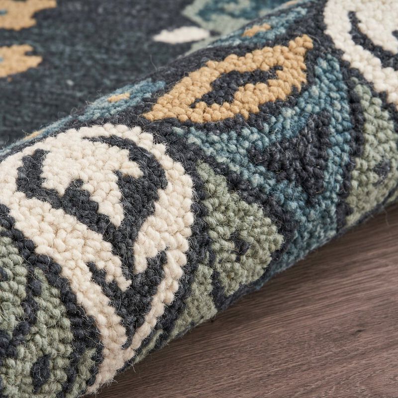 LR Home Dazzle Wool Area Rug Indoor