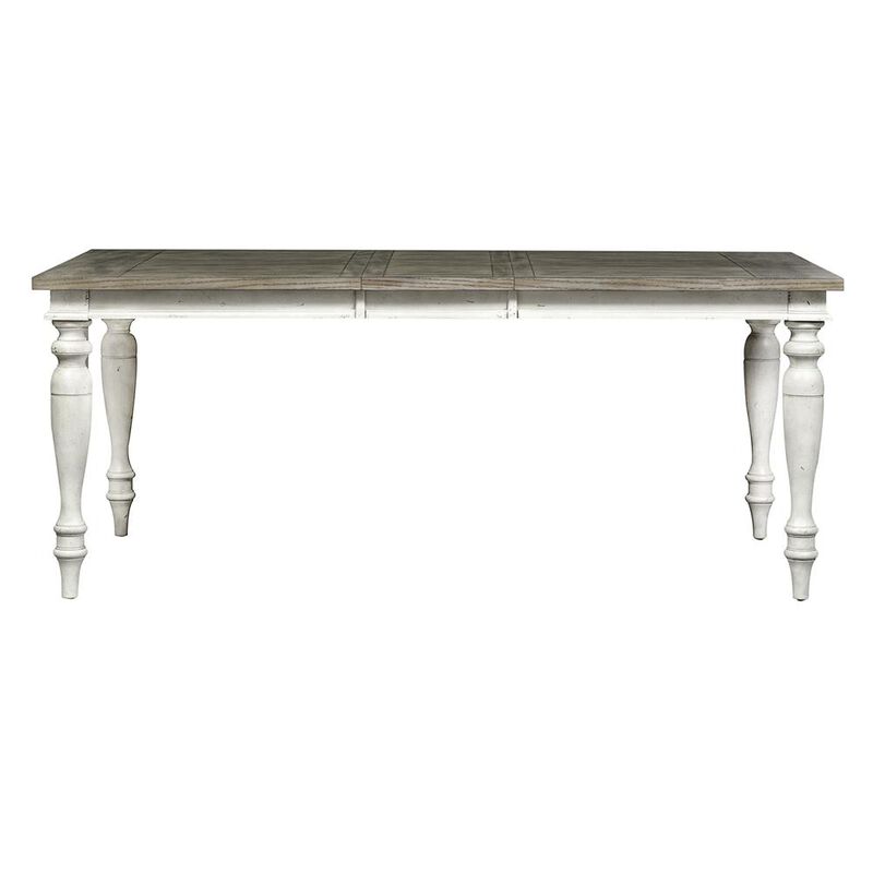 Liberty Furniture Whitney Rectangular Leg Table in Antique Linen w/ Weathered Gray image number 2