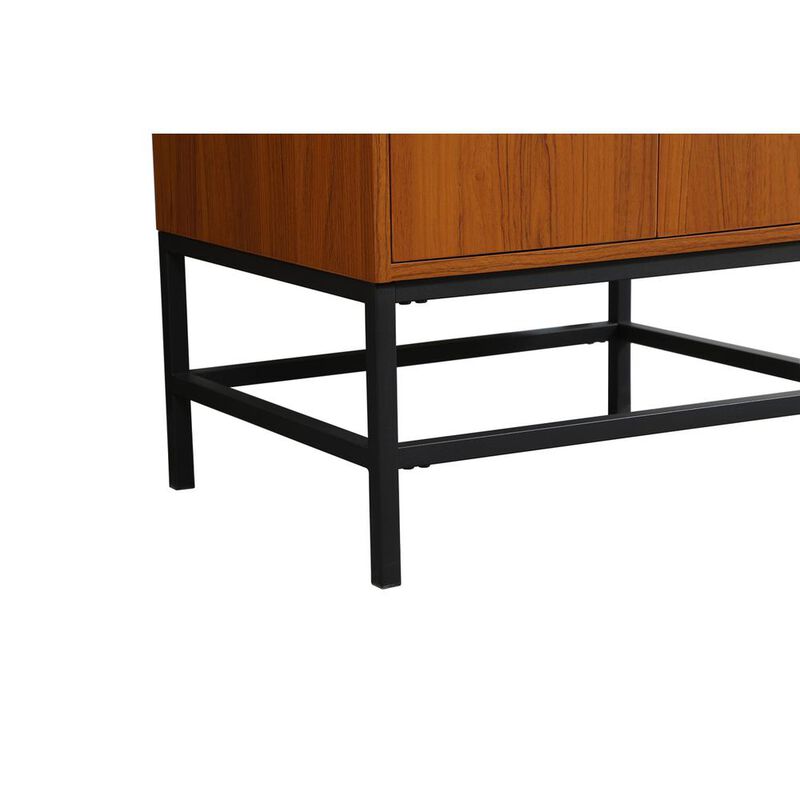 Elegant Kitchen and Bath 24 inch Single bathroom vanity in teak