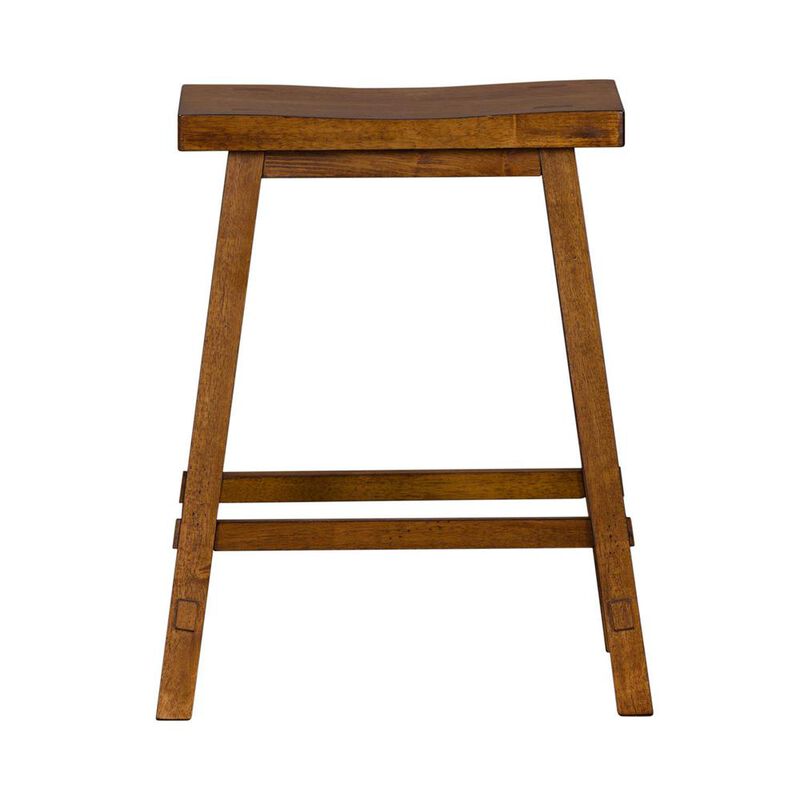 Liberty Furniture Creations 24 Inch Sawhorse Counter Stool - Tobacco (RTA) in Various image number 1