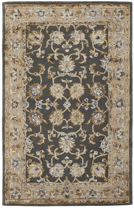 HomeRoots Floral Hand Tufted Area Rug