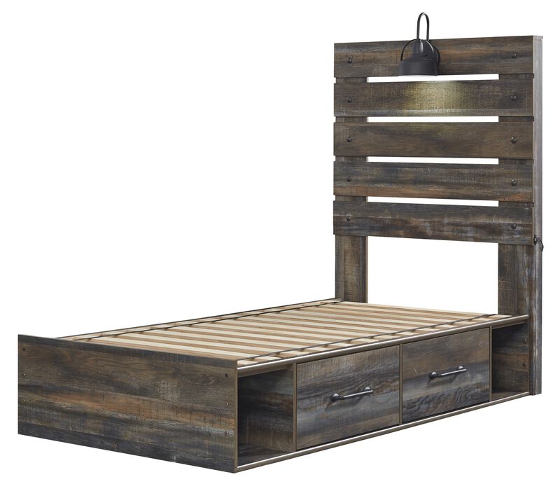 Drystan Twin Panel Storage Bed image number 5