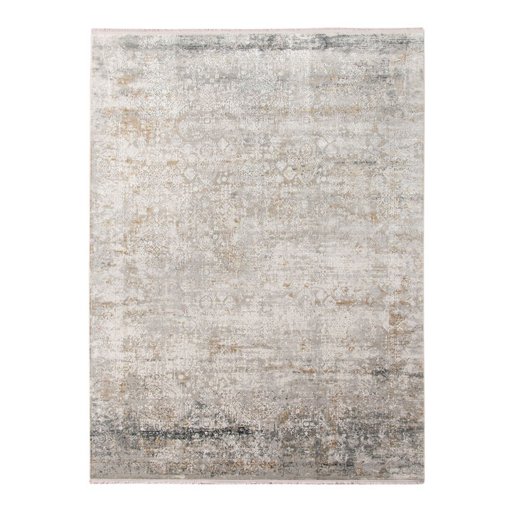 HomeRoots Oriental Hand Woven Area Rug With Fringe