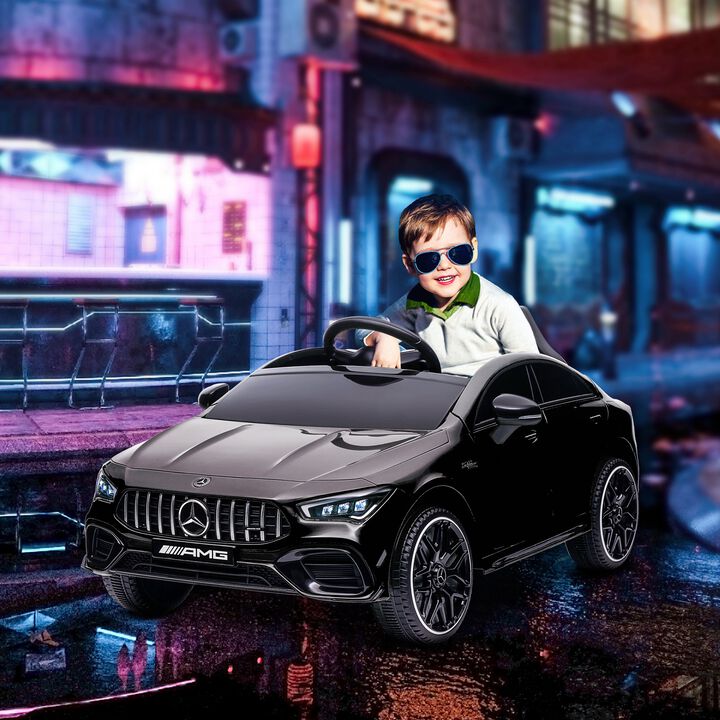 BreeBe Mercedes-Benz AMG Licensed 12V Kids Ride on Car with Remote Control, Rear Suspension, LED Lights, Music