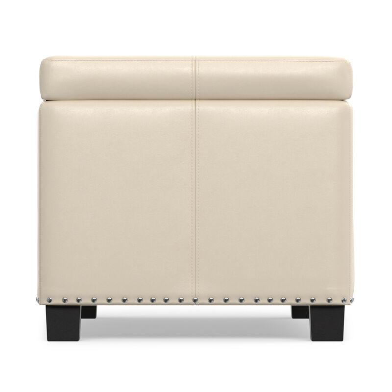 Simpli Home Amelia Storage Ottoman Bench image number 4