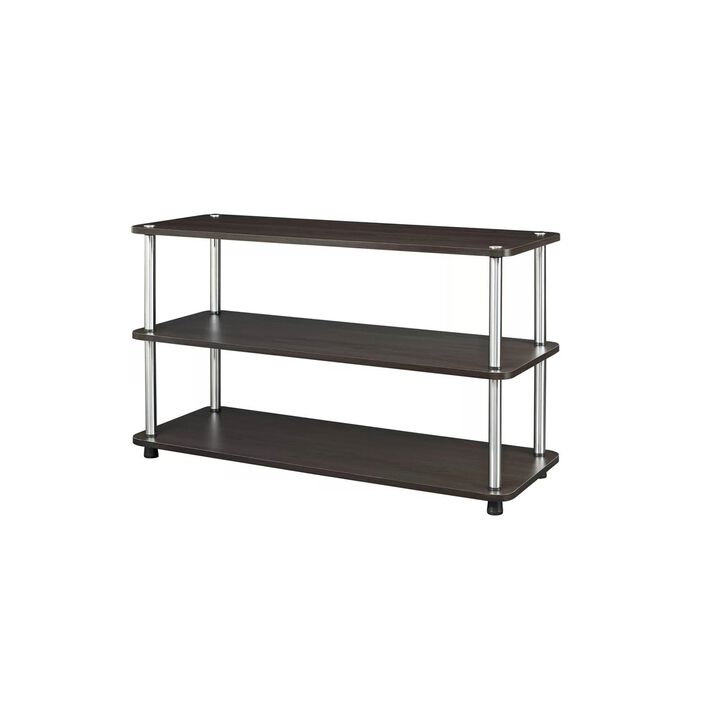 QuikFurn Espresso 3-Shelf Modern Shoe Rack - Holds up to 12 Pair of Shoes
